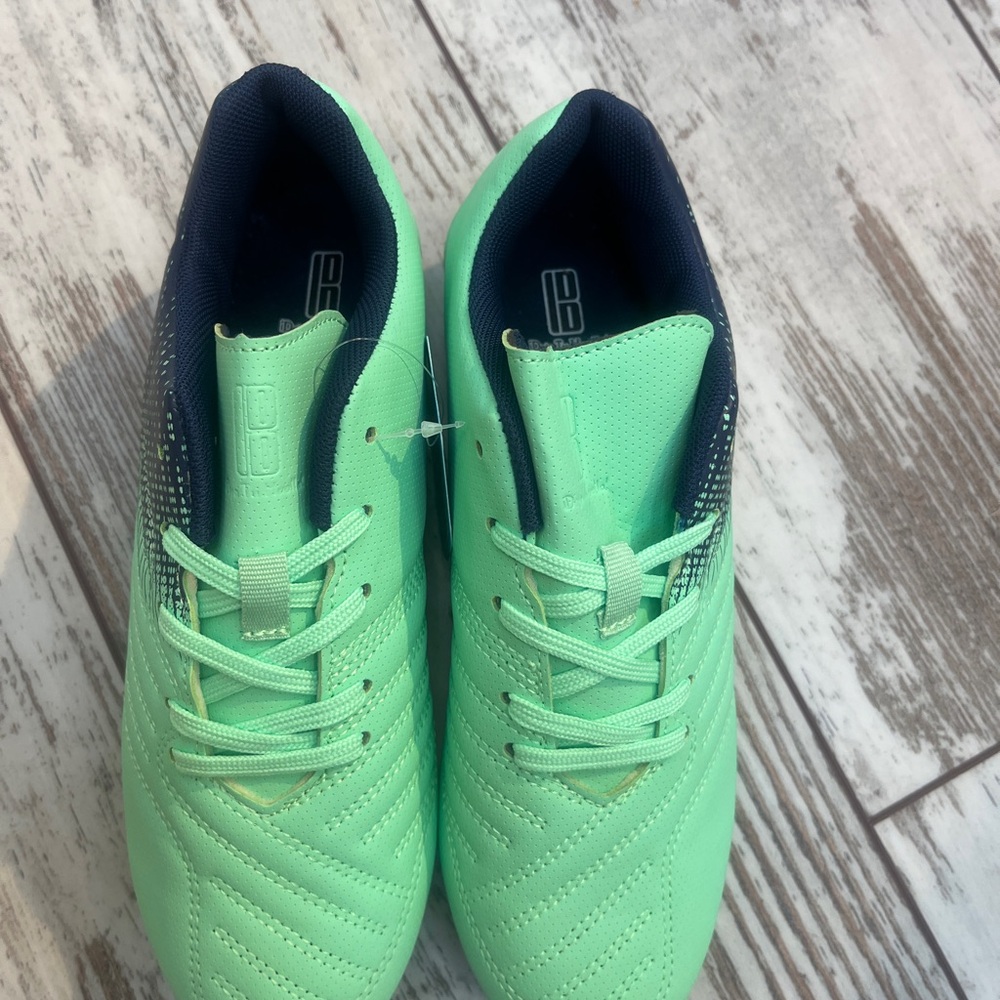 Brooman Kids Soccer Cleats Green & Navy Size 5 - Picture 9 of 16